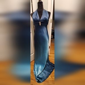 Cache Turquoise Prom/Formal Dress sz4